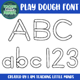 Play Dough Font includes Spanish Accents | Fine Motor Skills | Letter Formation