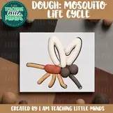 Mosquito Life Cycle Dough Clipart, Play Dough Mats, Summer Science Sequencing