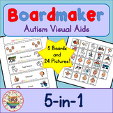 5 in 1 Board and Cards - Boardmaker Visual Aids for Autism SPED