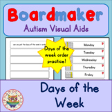 Days of the Week - Boardmaker Visual Aids for Autism SPED