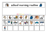 School Morning Routine Board and Cards - Boardmaker Visual Aids for Autism SPED