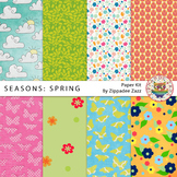 Digital Paper - Seasons: Spring - 8 papers