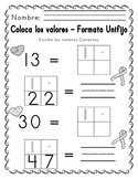 Worksheets for Veterano temático alfabetismo and mates SPANISH