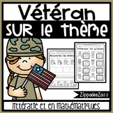 Worksheets for Vétéran sur le thème littératie et en mathématiques FRENCH