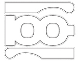 100th Day of School Printable Glasses