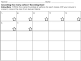 3D Shapes Vertices Task Cards Groundhog Theme