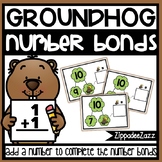 Number Bonds Task Cards Groundhog Theme