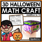 3D Halloween Math Craft Addition to 10